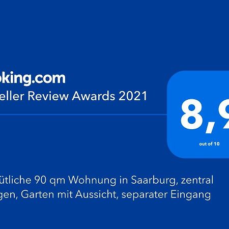 Gemuetliche 90 Qm Wohnung In Saarburg, Zentral Gelegen, Garten Mit Aussicht, Separater Eingang Εξωτερικό φωτογραφία