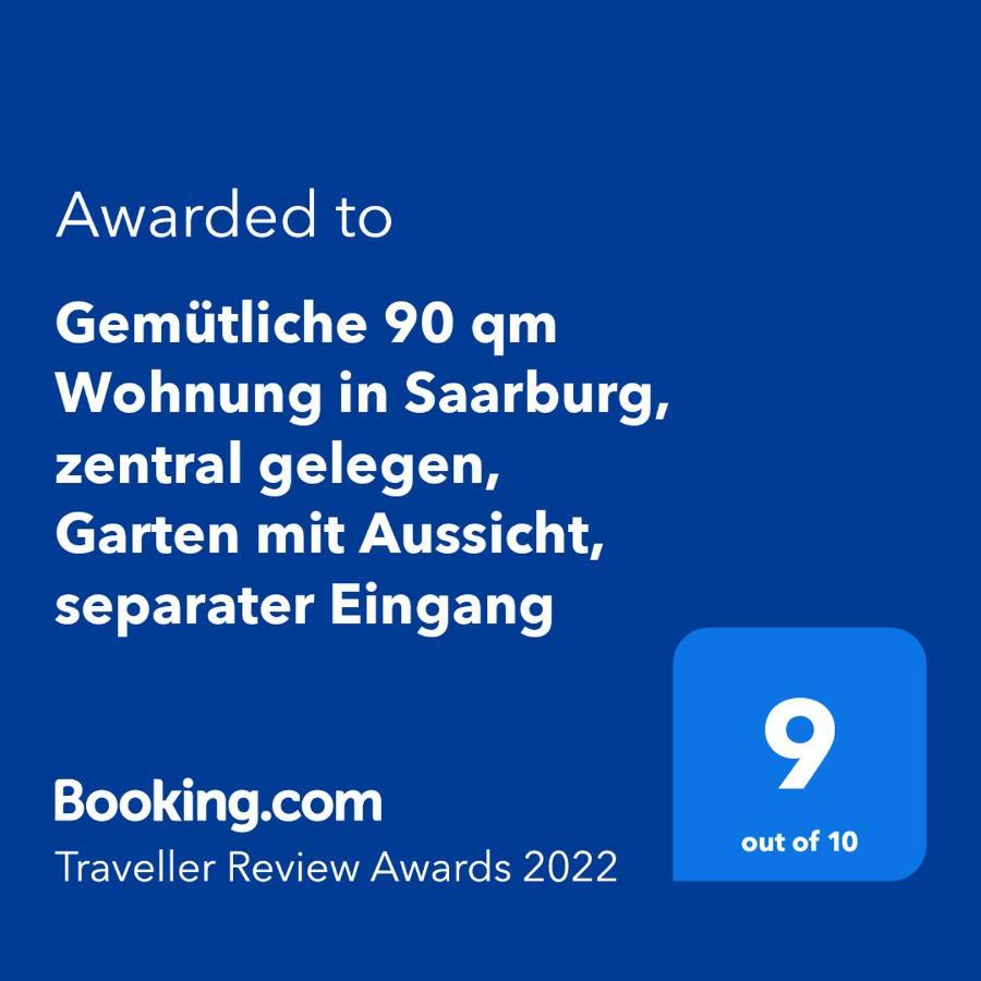 Gemuetliche 90 Qm Wohnung In Saarburg, Zentral Gelegen, Garten Mit Aussicht, Separater Eingang Εξωτερικό φωτογραφία